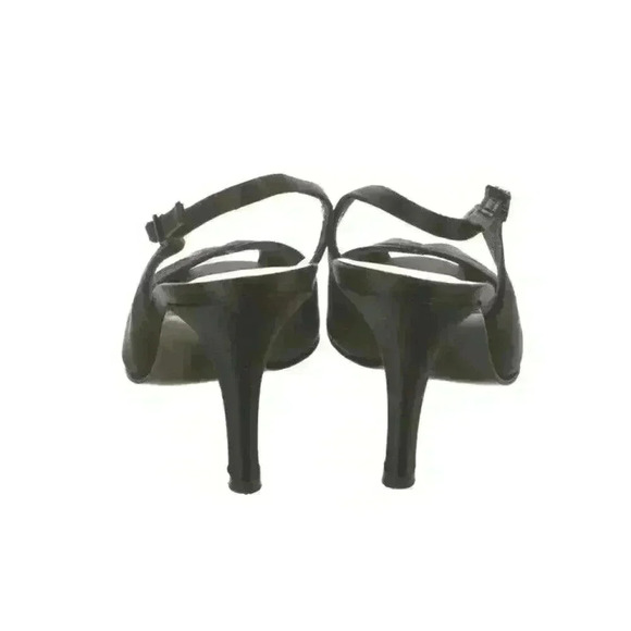 SALE!! STUART WEITZMAN Satin Slingback Sandals Size 6 Heels Wedding Guest Y2K - Picture 4 of 5